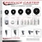 Service Caster 6 Inch Phenolic Swivel 58 Inch Threaded Stem Caster Set with Total Lock Brake SCC-TSTTL20S615-PHR-58212-4 - alternate 4